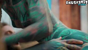 alternative punk girl in high heels takes bwc anal wrecking with gapes facial and sloppy assplay