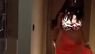 Hiffa the Arab shemale strokes her thick cock eagerly