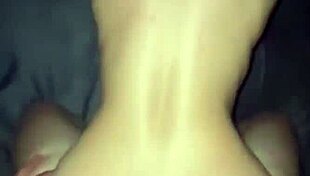 skinny girl bounces her tight pussy on my cock