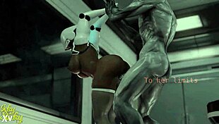 Huge-Ass Robot Takes Hung Alien's Massive Thrusts Part 3