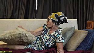 Tattooed 77-year-old granny craves bbc pounding her tight ass in raw interracial action