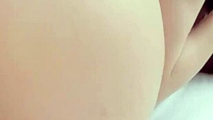 brunette rims ass masturbates then delivers incredible deepthroat blowjob on big cock