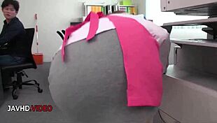 chihiro akino's office blowjob hides creampie craving