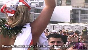 Bikinis Flash Boobs and Curves at Texas Beach Party