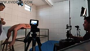 abandoned hospital ward captures milf's massive tits in secret footage!