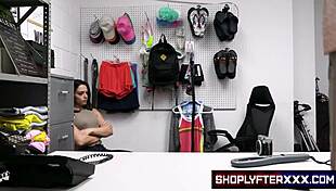 mike busts old troublemaker student sophia stealing in shop again