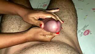 she jerked one out for me in her biker gloves and leather