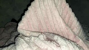 Stepdaughter sneaks under blanket for stepdad's blowjob then fuck