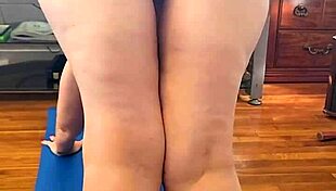 milf flows through naked yoga poses for your jerkoff