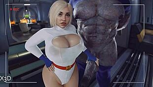 yo power girl, feel darkseid's monster cock breeding your big tits and ass.