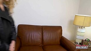 Sophia Sweet Fingers Shaved Pussy With Toy Till She Swallows