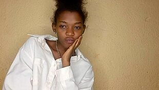 Teen Girl Fingers Perfect Pink Pussy And Round Ass Till Squirting