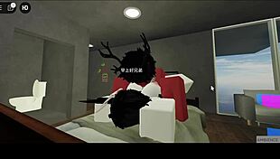 A Roblox Demon Pounds That Whore Pussy Missionary With His Monster Cock Creampie!