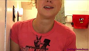 she gathers her warm pee drops just for your devoted worship