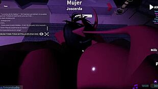 succubus bent over doggystyle assfucked rough by roblox demon creampie