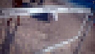 redhead beach beauty poses topless with thug piercing tease