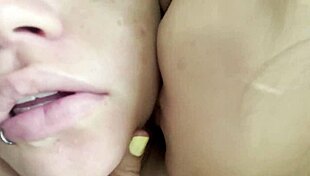 i love playing with her huge clit and pussy in lesbian cowgirl rides