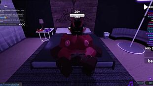 succubus bent over doggystyle assfucked rough by roblox demon creampie