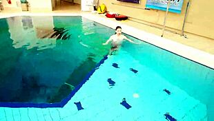 Hot Underwater Teen Marketa Strips Bikini at Pool!