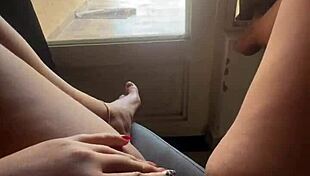 Prowling the platform flashing my juicy Latina ass to horny neighbors