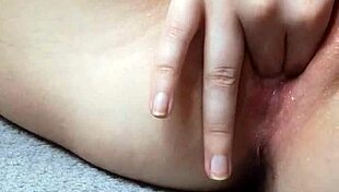 oh god, my tight teen pussy feels so wet fingering myself to a huge creampie orgasm