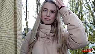 Skinny Office Hottie Adriana Sweetblonde Fucked Hard After Berlin Pickup!