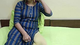 indian jija bends sexy saali saarabhabhi over bedroom bed for dirty doggystyle pounding hindi audio