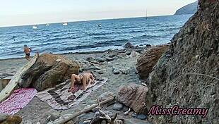 dude on beach gropes fingers my pussy till i squirt publicly risky misscreamy?