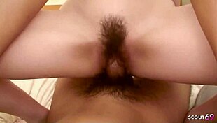 Freckled Redhead Japanese Teen's Rare Uncensored JAV Creampie Casting Pound