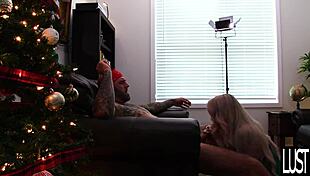 big tit elf milf begs santa's son for deep creampie reality fuck