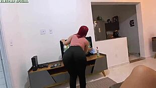 Contracted hot maid provokes then sucks my cock before wild banging and facial cumshot.