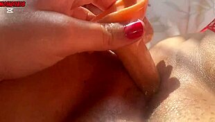 latina in red body slams dildo deep moanin orgasmin wild