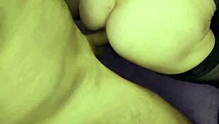 mature latina wife's tight pussy stretched cheating in stockings