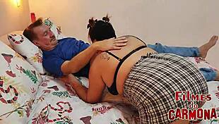 whoa carlos urach slamming his huge cock into stepdaughter's fat wet pussy rough daddy style