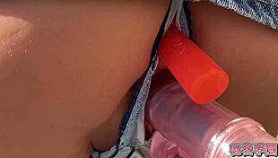 i fucked a doll's ass outside 😈🍑