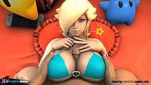 big tits bounce in wild titty fuck switch up