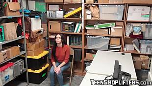 Mighty fine teen thief tory bellamy rides dick like a pro