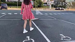 woman flashes wet pussy on crowded bus