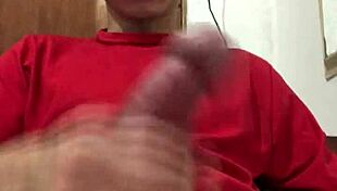 pauzudo strokes big cock to explosive solo finish