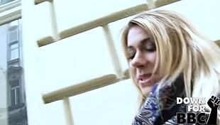 i'm down for bbc gangbang, ani blackfox's cute wife takes double vaginal rough