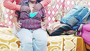 Desi Big Boobs Schoolgirl Fucks with Dirty Telugu Talk While Bouncing Tits