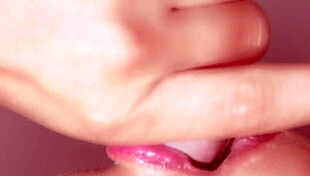 Japanese babe gulps monster cock cum close-up