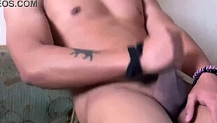 Jerking my thick dick while flexing my enviable physique