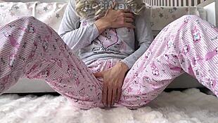 Petite 18+ asian teen fingers hairy beaver close-up triggering multiple squirting orgasms