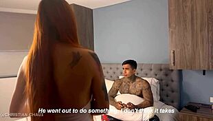 athletic colombian stepmom's big ass gift leads to wild fuck with stepson piercing