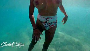 Pornstar sheila ortega sucks fucks underwater snorkeling poolside 🌊🍆