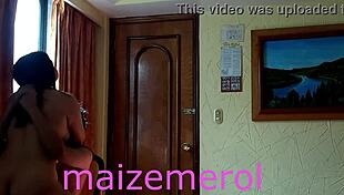 Curvy latina rides fan's monster cock rough in cdmx hotel