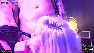 Hot Femdom Sinn Sage Shares Cock with Blonde Girlfriend Ruby Roughly