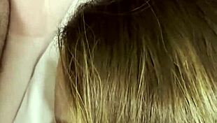 dj brisa lays back sucking cock so deep she gags hard in dorm room striptease tease