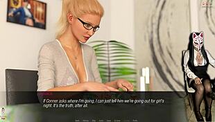 Jessica lift that skirt show strap stockings upskirt office tease ep 33